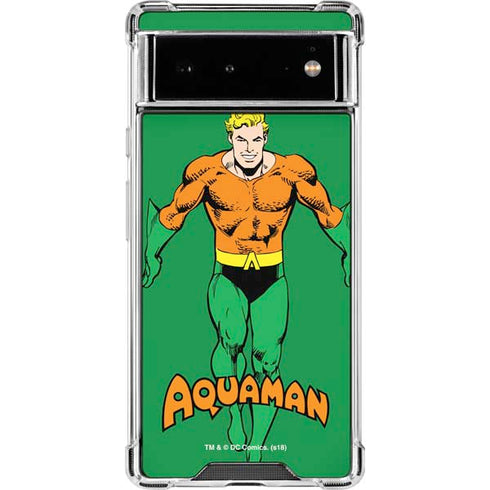 DC Comics Aquaman Classic Art Pose Google Pixel 6 Clear Case